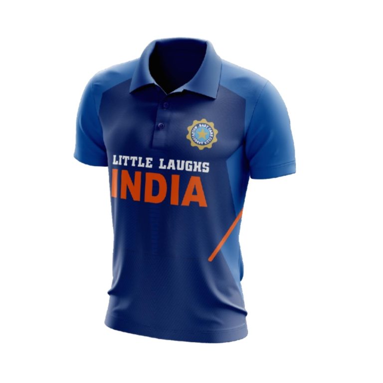 Indian Cricket Jersey | For Kids | With Name and Number | Knitroot