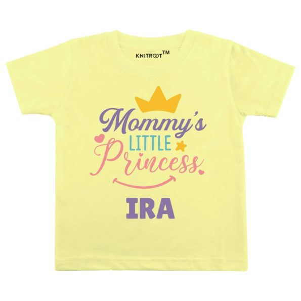 Mommy Little Princess Tshirt (Yellow)