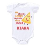 My Chachi Loves Me More Than Pizza Baby Outfit