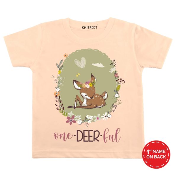 One Deerful Tshirt (Peach)