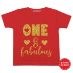 One & Fabulous Glitter T-Shirt