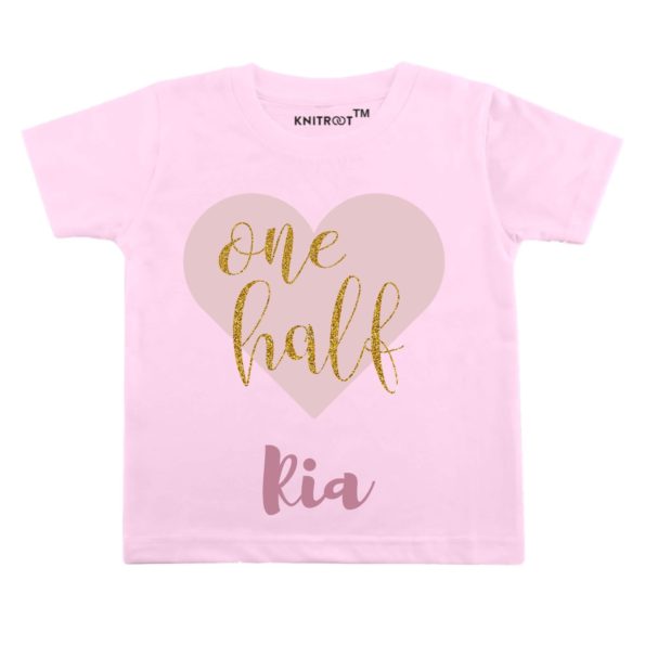 One Half Heart Design TEES (Pink)