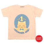 One Month Old Cat Theme Baby Wear