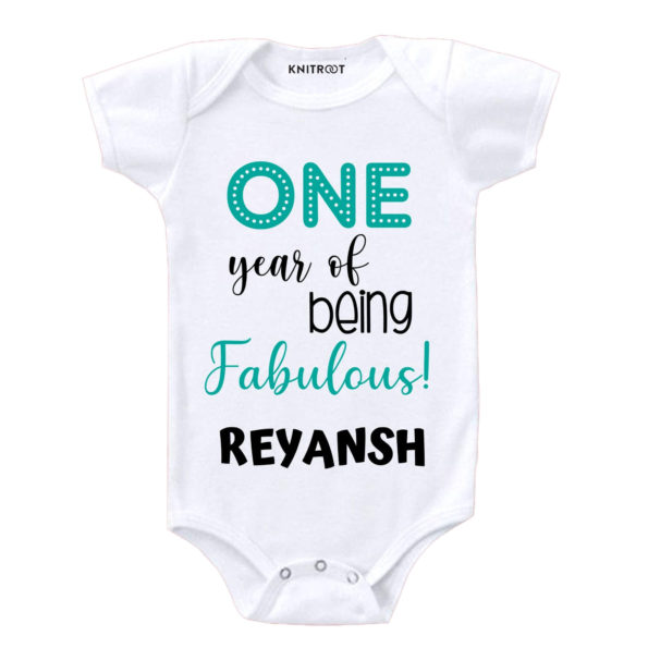 One Year of Being Fabulous! Onesie