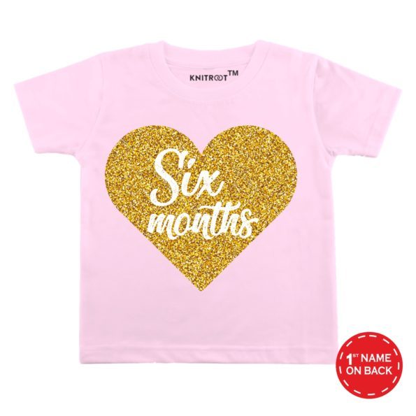 Six Month Heart T-Shirt (Pink)