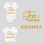 Ten Month Glitter Theme Baby Wear