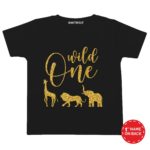 Wild One Animal Glitter T-Shirt (Black)
