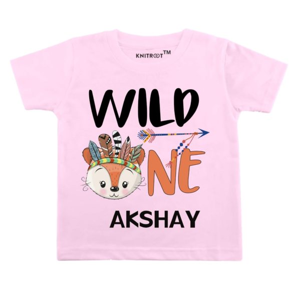 Wild One Says Tshirt (Pink)