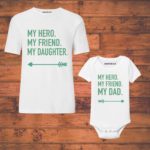 dad daughter combo baby onesie and t shirt