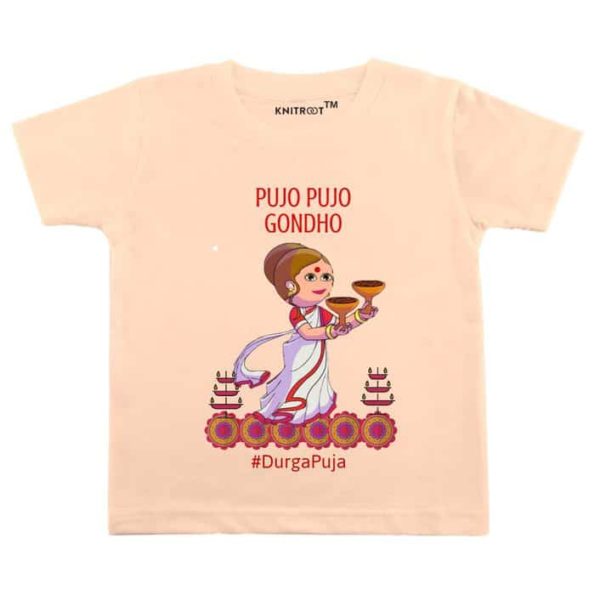 pujo-gondho-baby-tshirt-peach-knitroot