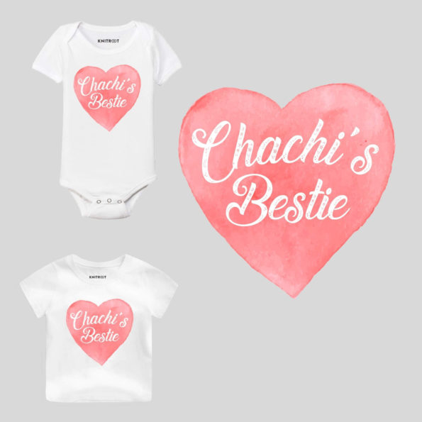 Chachi’s Bestie Heart Design Baby Wear
