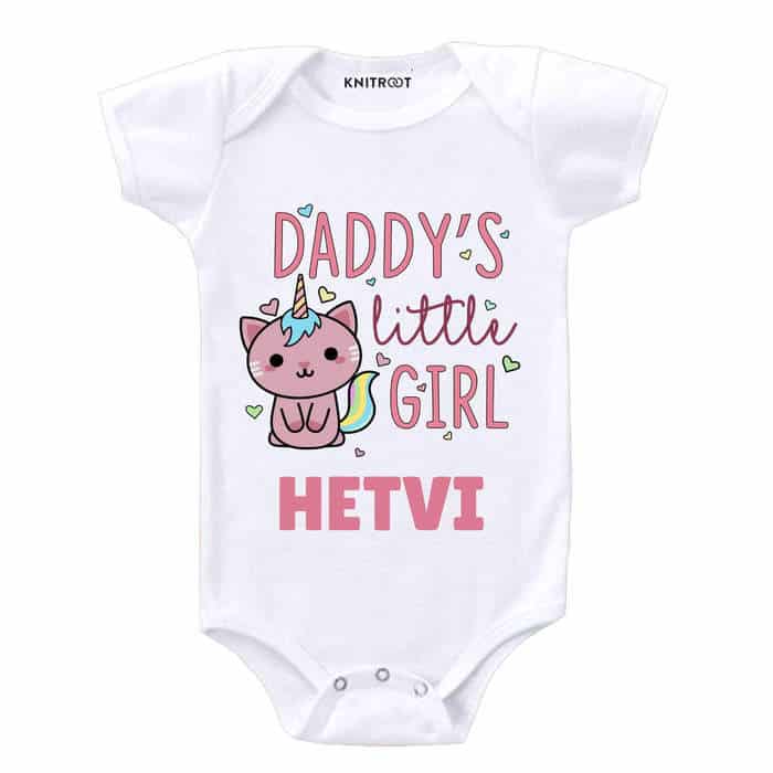 daddy's little girl baby onesie