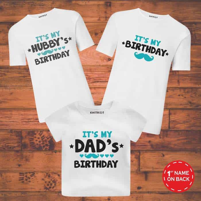 My Dad Birthday Combo T Shirts Knitroot