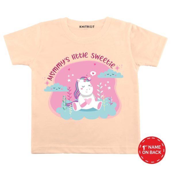 Mummy Little Sweetie T-shirt (Peach)