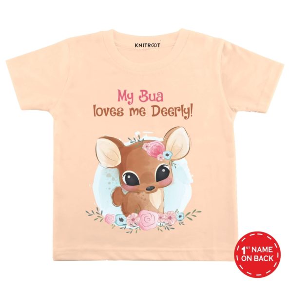 My Bua Loves Me Deerly! T-shirt (Peach)