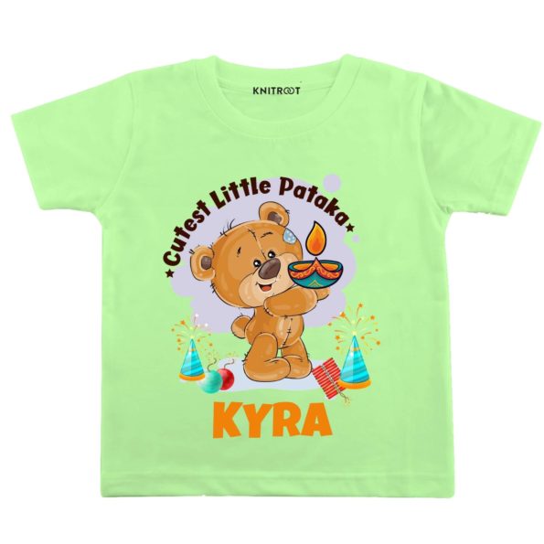 Cutest Little Pataka T-shirt (Pista Green)