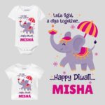 Let’s Light a Diya Together Happy Diwali Baby Wear