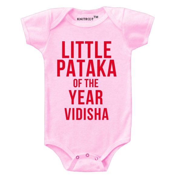 Little Pataka Of the Year Onesie (Pink)