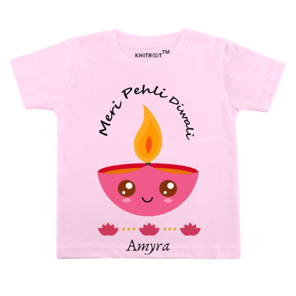 Meri Pehli Diwali T-shirt (Pink)