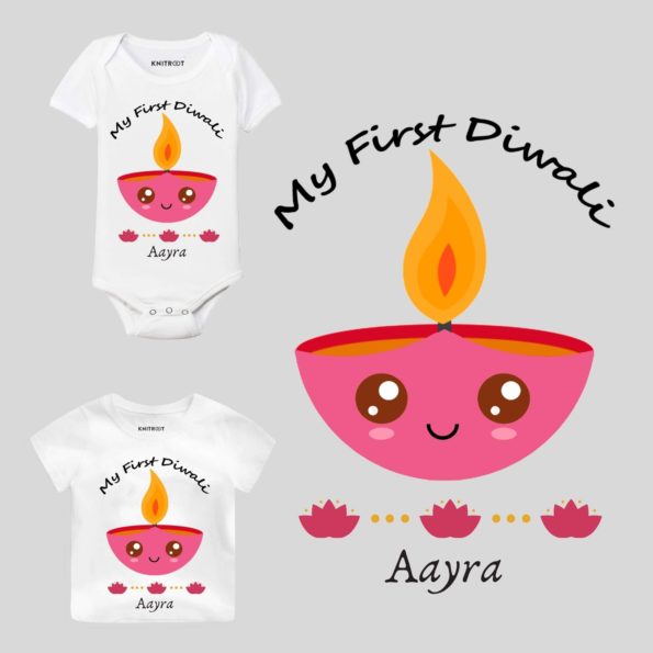 My First Diwali Diya Baby Wear