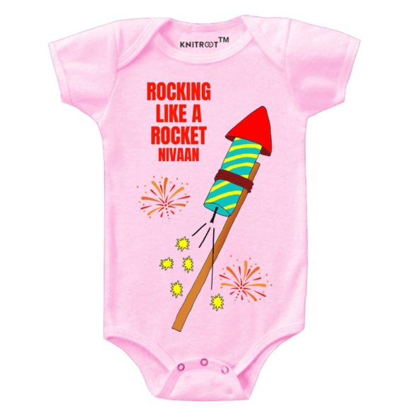 Rocking Like A Rocket Onesie (Pink)