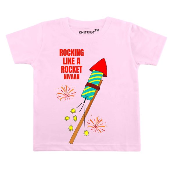 Rocking Like A Rocket T-shirt (Pink)