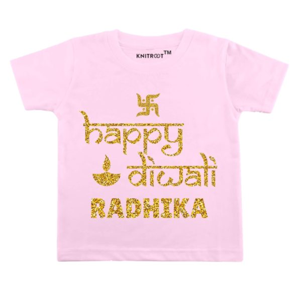 Shubh Diwali T-shirt (pink)