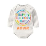 happy childrens day baby pink onesies for newborn babies