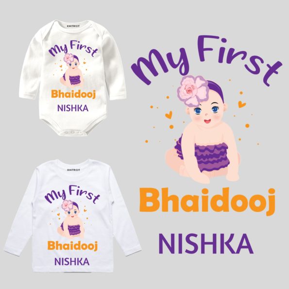 my first bhaidooj baby wear for girl