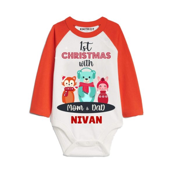 1st christmas with mom and dad baby clothes