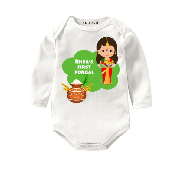 Girl first pongal outfit