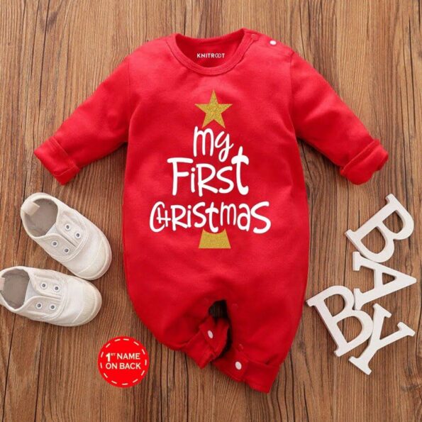 My First Christmas Jumpsuit for Newborns
