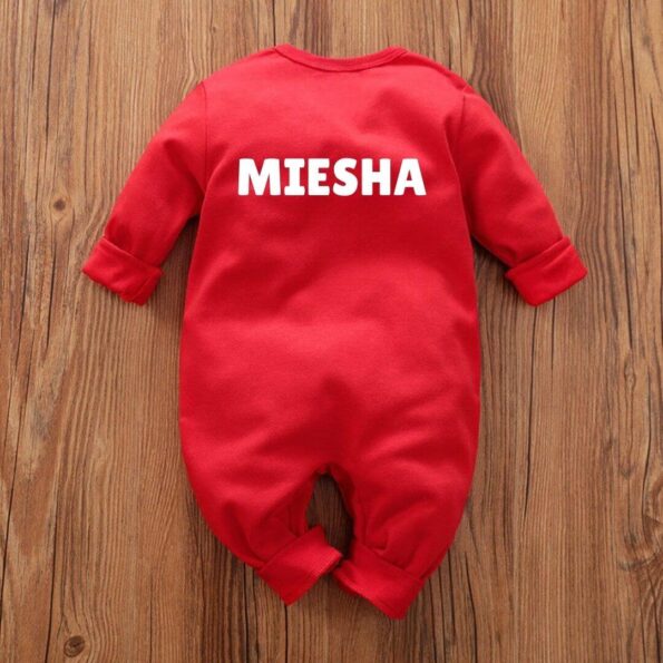 My First Christmas Jumpsuit for Newborns back