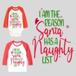 i am the reason santa has naughty list christmas kids outfit