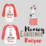 meowy christmas onesie and t shirts