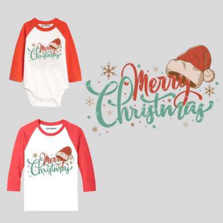 Merry Christmas Raglan Outfit