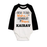 new year wishesh and midnight kisses baby clothes