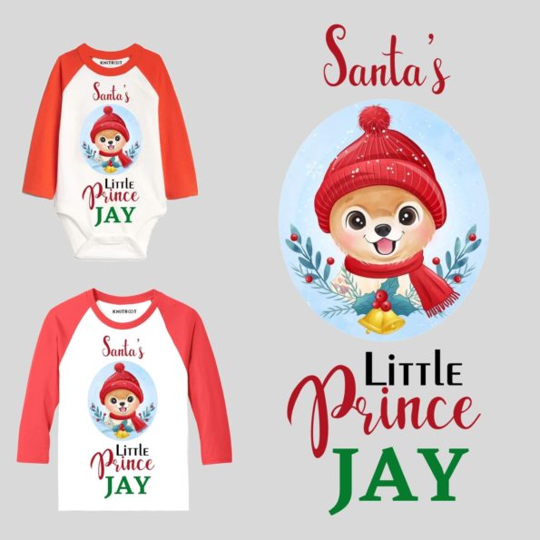 santas little prince baby boy outfit