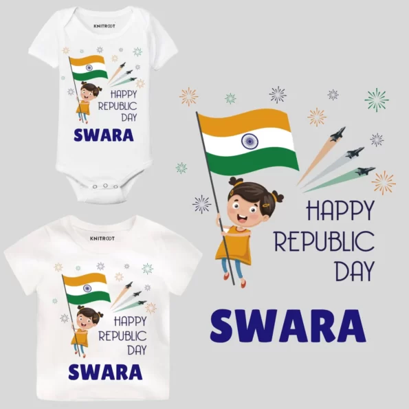 Happy Republic Day Outfit Baby Girl
