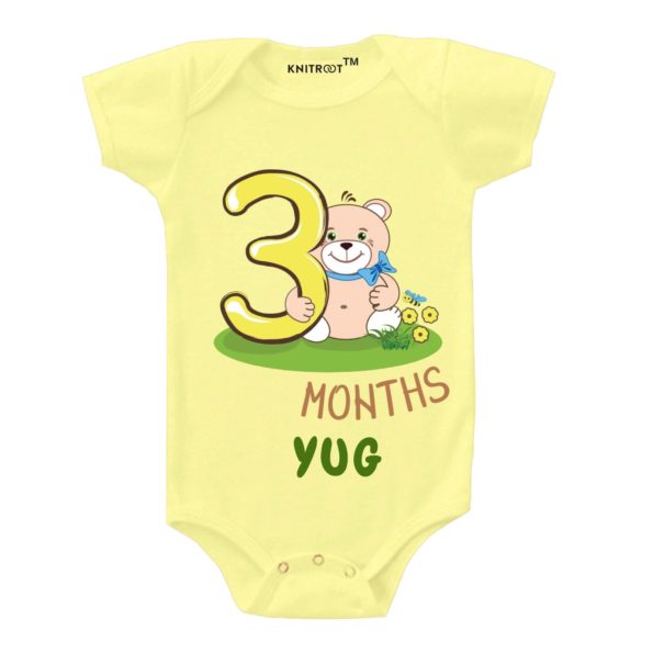 Three month teddy onesie