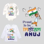 proud to be indian stated baby onesie and tees