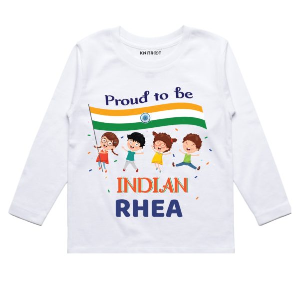 proud to be indian stated baby tees