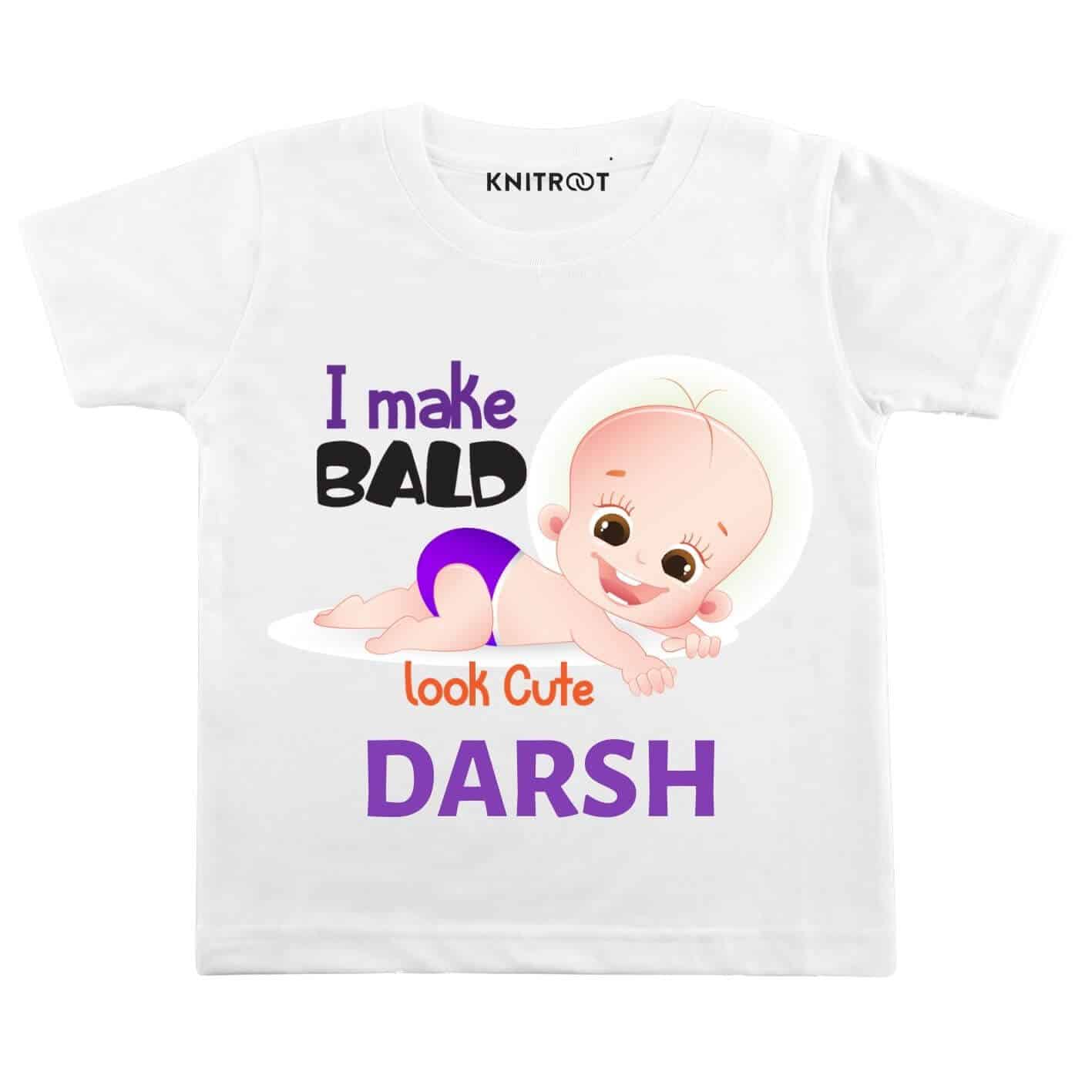 Bald look cute Baby Outfit