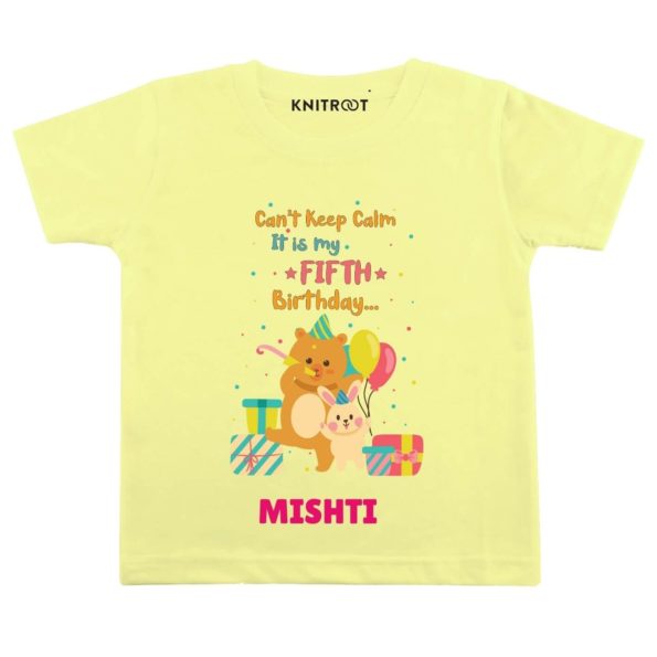 Calm it’s fifth birthday Toddler wear