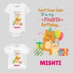 Calm it’s fourth birthday Toddler wear