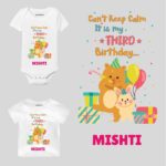 Calm it’s third birthday Toddler outfit