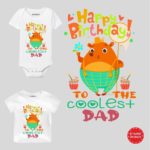 Coolest Dad Birthday Baby Outfit