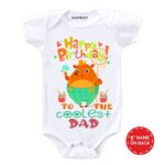 Coolest Dad Birthday Baby Outfit