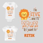 Five and i’ll roar Toddler wear