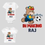 Footballer in making Baby Clothes